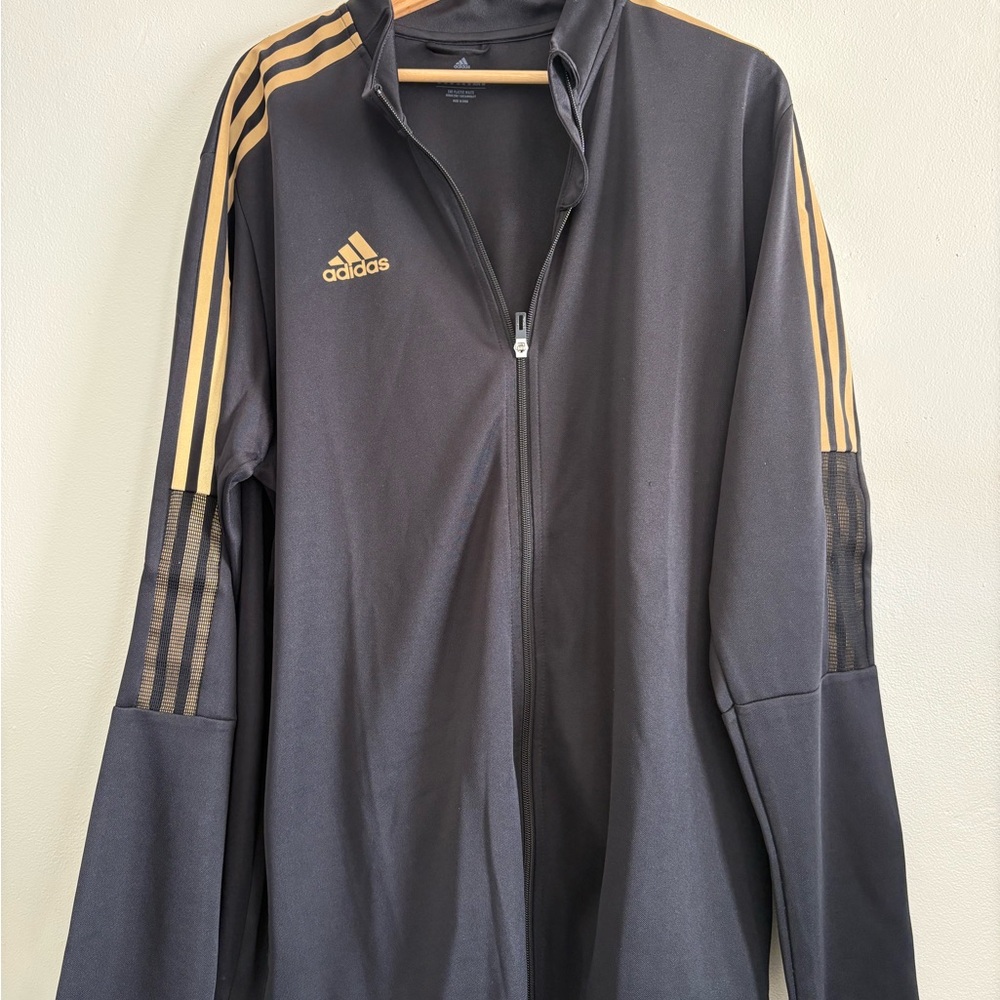 Adidas Black and Gold Track Jacket